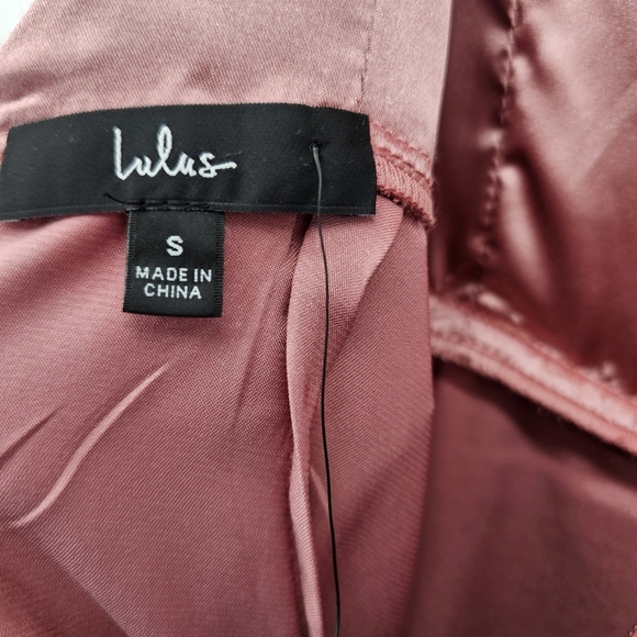 Lulus Stunning Grace Rusty Rose Cutout A-Line Maxi Dress Womens Size Small New - Picture 11 of 13